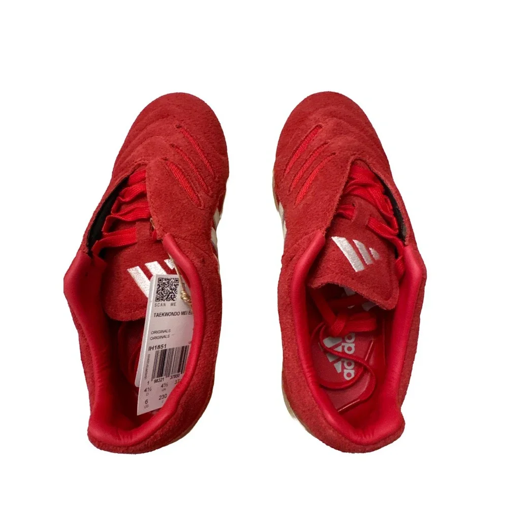 Adidas Taekwondo Mei Elite Sneakers Red Sz 6 Originals Athletic Lace Up Shoe NWB